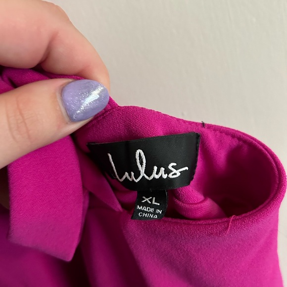 Lulu’s Hot Pink Cocktail Dress - XL - Picture 3 of 4